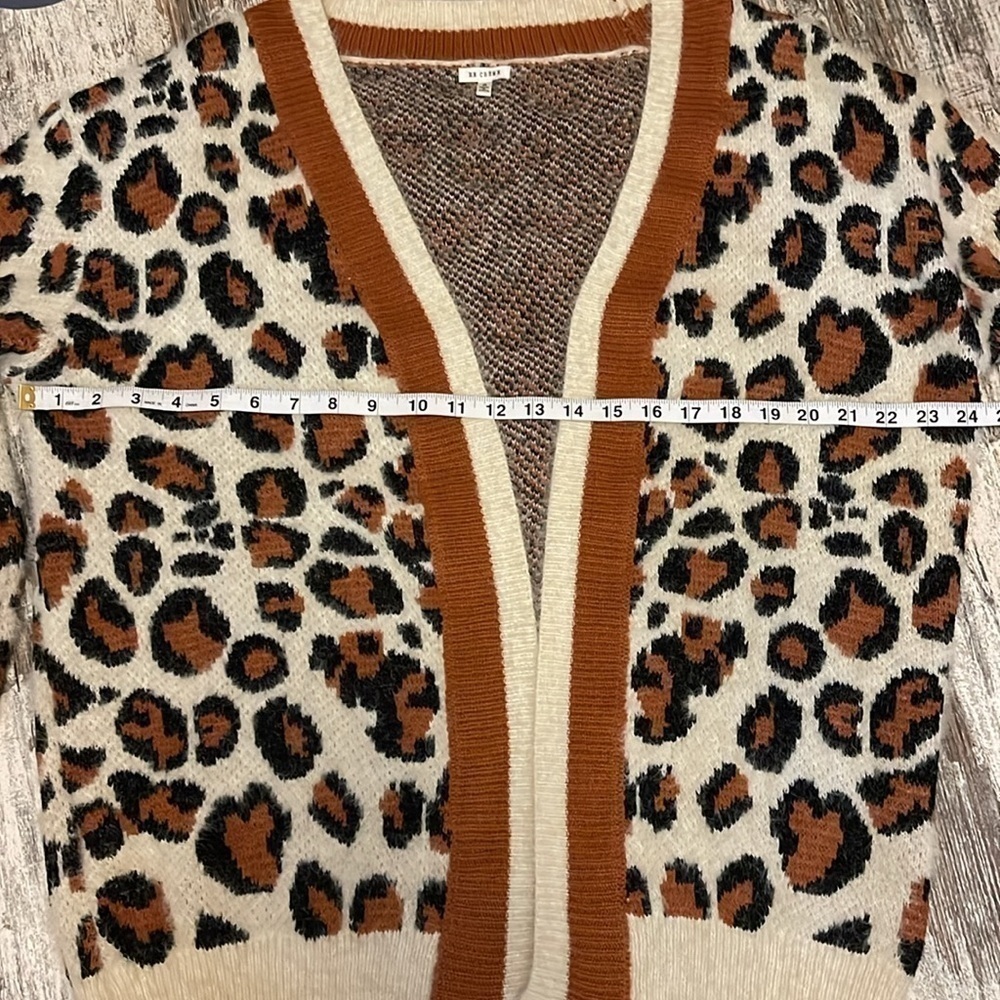 Buckle Women's Leopard Cardigan En Creame Small - Picture 5 of 9
